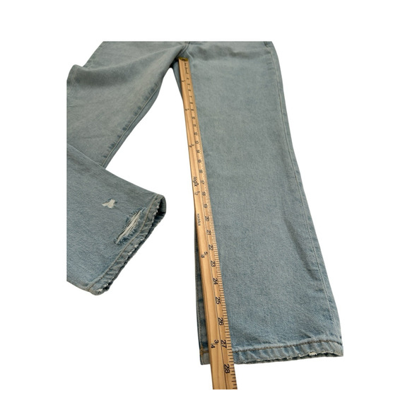 Lovers & Friends Jeans Womens 27 Reece High Rise Rigid Slim Straight Button Fly - Picture 10 of 14